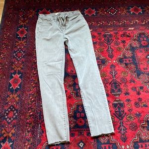 Madewell 9 Inch High Rise Skinny Jean Raw 26